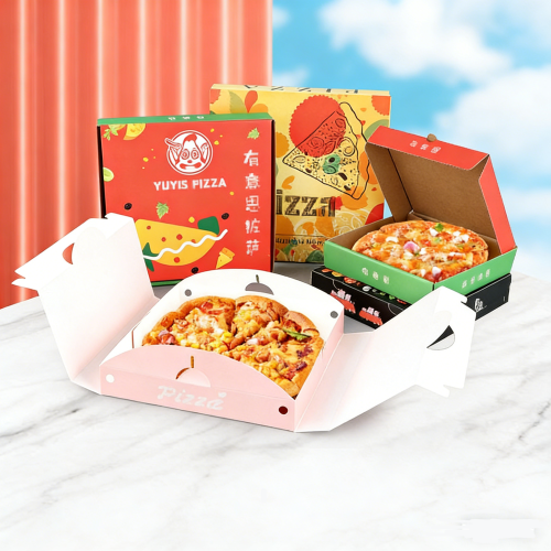 Wholesale Food Packaging Full Printed Corrugated Pizza Paper Box Packaging