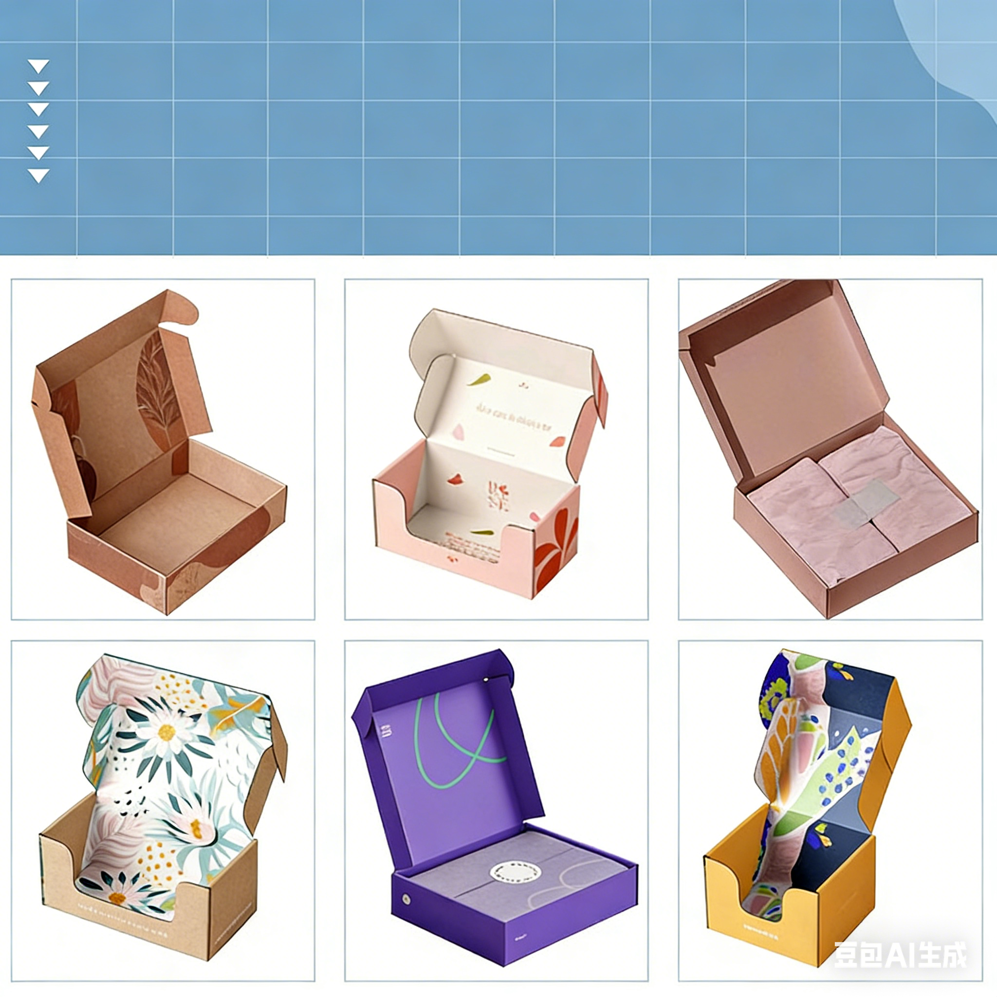 Wholesale Free Sample Custom Printed Logo Gift Corrugated Packaging Boxes Small Clothes Cosmetic Shipping Mailing Boxes