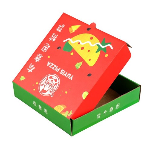 Wholesale Food Packaging Full Printed Corrugated Pizza Paper Box Packaging